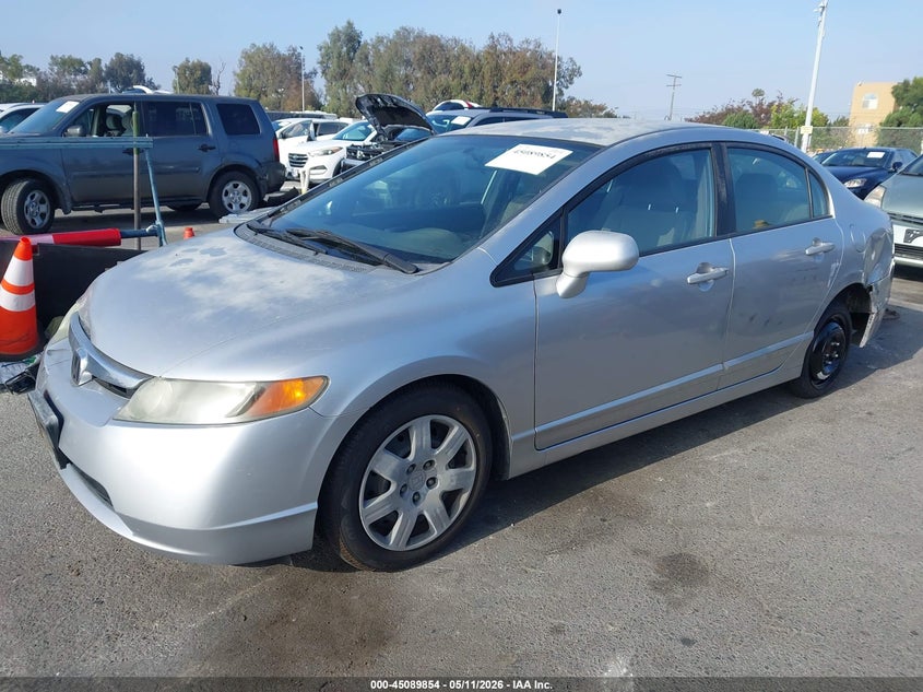 2008 Honda Civic VIN JHMFA16578S002004 IAAI salvage auction — LEFT SIDE, Salvage (California), sold $1,150 on 2026-07-23 (photo 2)