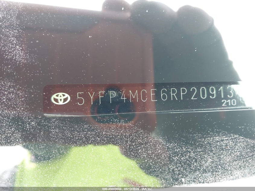 2024 Toyota Corolla VIN 5YFP4MCE6RP209134 IAAI salvage auction — LEFT SIDE, Salvage (Illinois), sold $4,100 on 2026-07-07 (photo 9)