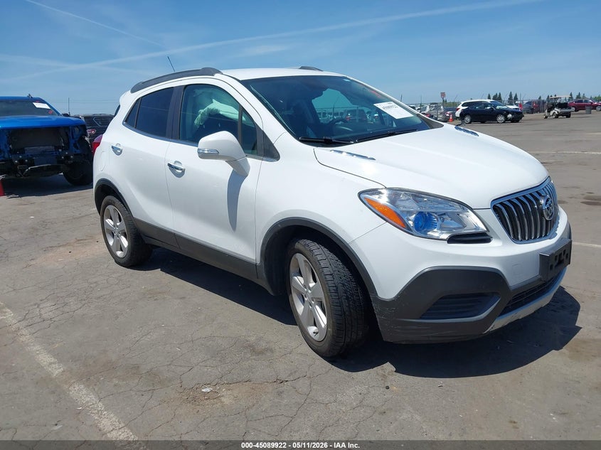 2016 Buick Encore VIN KL4CJASB3GB655857 IAAI salvage auction — LEFT SIDE, Salvage (California), sold $1,150 on 2026-07-08 (photo 1)