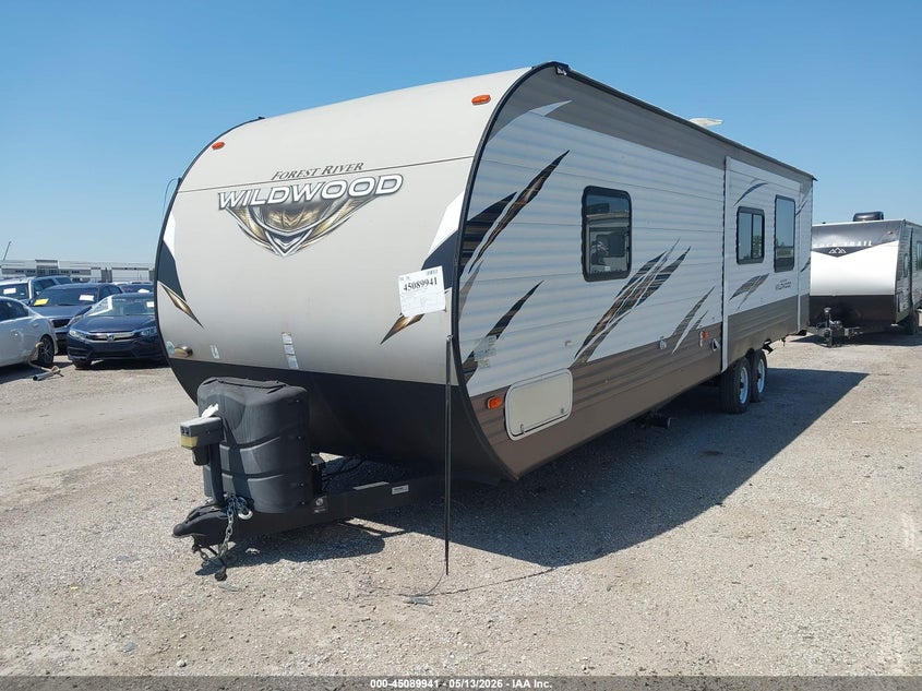 2018 Forest river 27r VIN 4X4TWDC26JA263454 IAAI salvage auction — HAIL, Original (Texas), sold $3,500 on 2026-07-08 (photo 2)