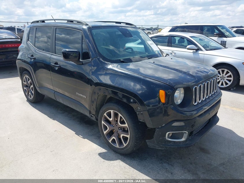 2016 Jeep Renegade VIN ZACCJABT9GPC60778 IAAI salvage auction — NORMAL WEAR, Original (Texas), sold $875 on 2026-07-30 (photo 1)