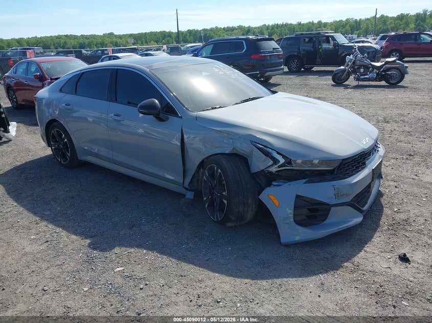 2022 Kia K5 VIN 5XXG64J2XNG141698 IAAI salvage auction — RIGHT FRONT, Salvage - 75% Or Less (Maryland), sold $5,300 on 2026-07-06 (photo 1)