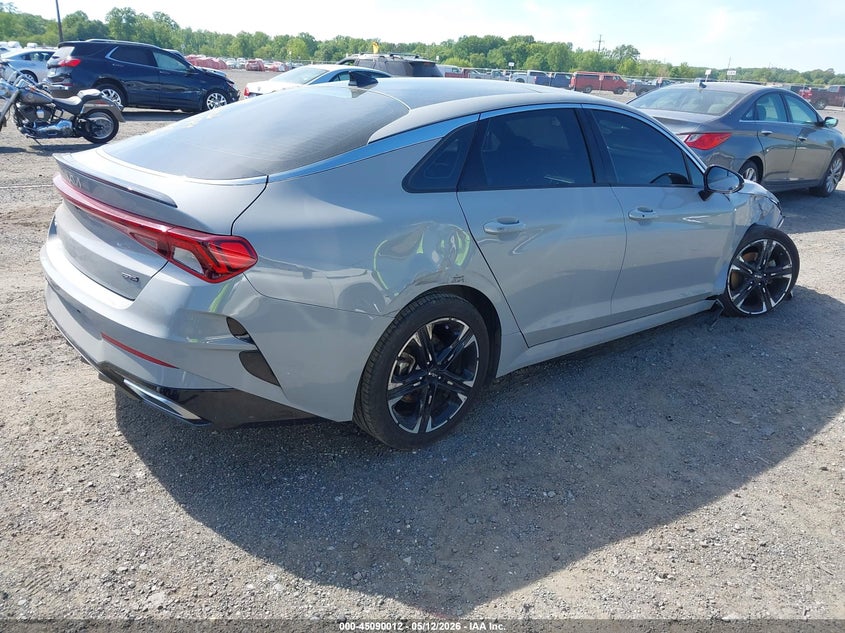 2022 Kia K5 VIN 5XXG64J2XNG141698 IAAI salvage auction — RIGHT FRONT, Salvage - 75% Or Less (Maryland), sold $5,300 on 2026-07-06 (photo 4)