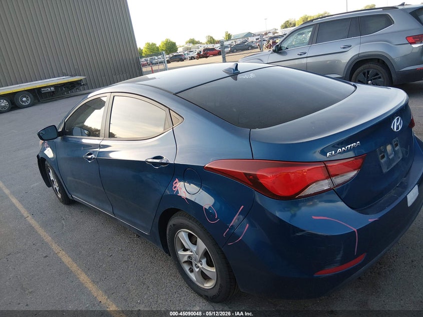 2014 Hyundai Elantra VIN KMHDH4AE9EU199329 IAAI salvage auction — RIGHT FRONT, Salvage (Idaho), sold $1,600 on 2026-07-24 (photo 3)