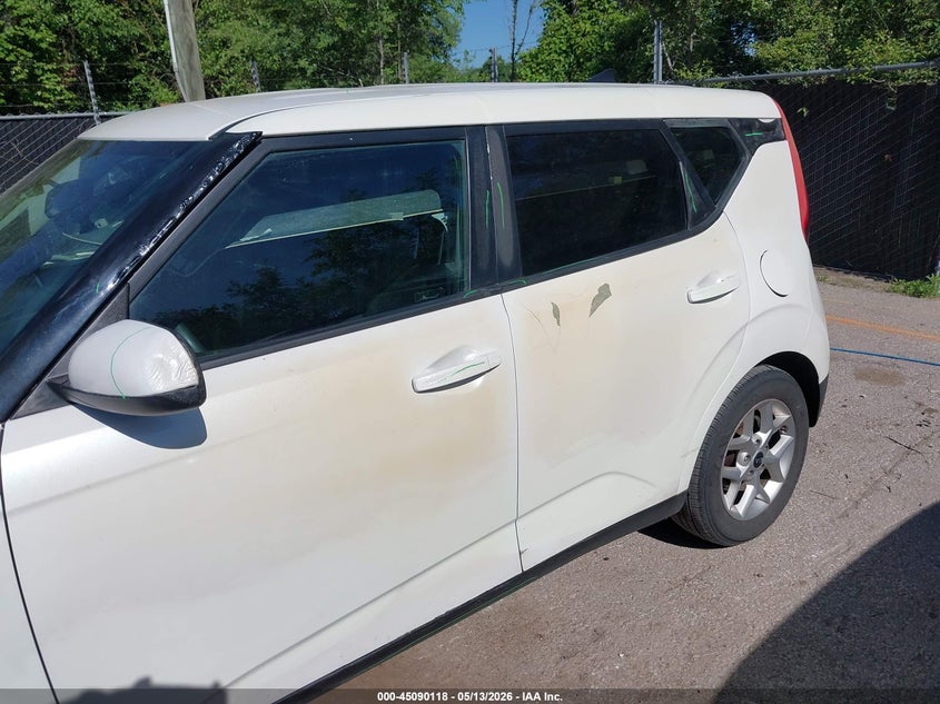 2021 Kia Soul VIN KNDJ23AU9M7745375 IAAI salvage auction — EXTERIOR BURN, Salvage (Kansas), sold $2,050 on 2026-07-08 (photo 6)