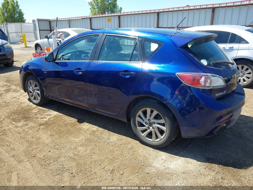 2013 Mazda 3 VIN JM1BL1M71D1731940 IAAI salvage auction — RIGHT REAR, Bill Of Sale (Washington), sold $625 on 2026-07-14 (photo 3)