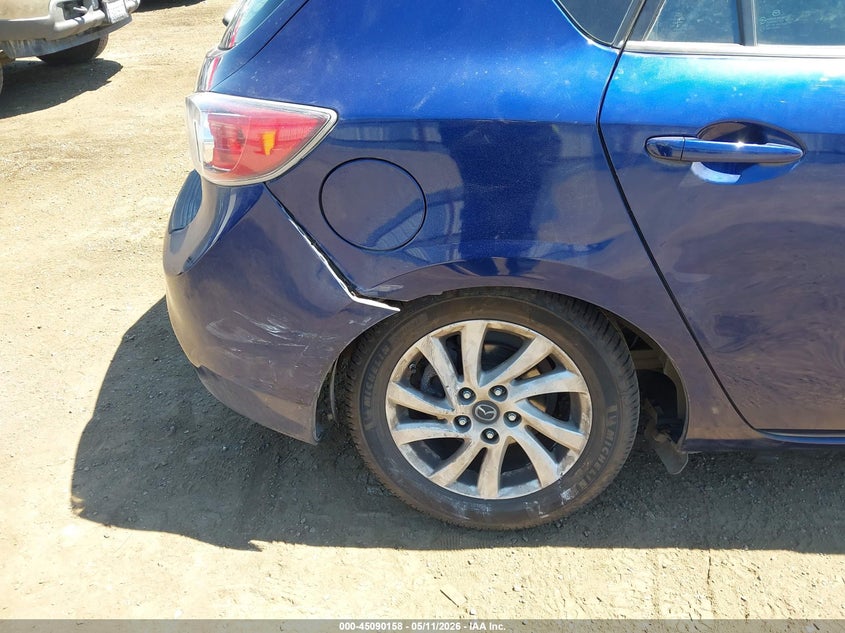 2013 Mazda 3 VIN JM1BL1M71D1731940 IAAI salvage auction — RIGHT REAR, Bill Of Sale (Washington), sold $625 on 2026-07-14 (photo 6)