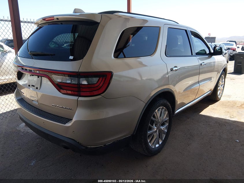 2014 Dodge Durango VIN 1C4RDHEG8EC524292 IAAI salvage auction — ENGINE BURN, Salvage (Texas), sold $1,000 on 2026-08-09 (photo 4)