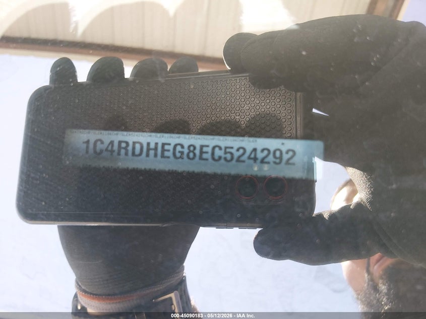 2014 Dodge Durango VIN 1C4RDHEG8EC524292 IAAI salvage auction — ENGINE BURN, Salvage (Texas), sold $1,000 on 2026-08-09 (photo 9)