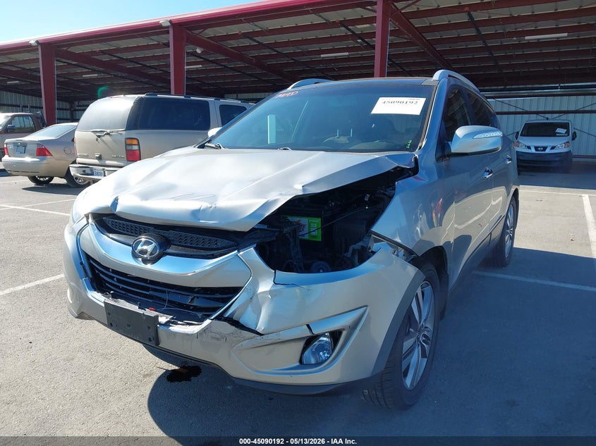 2014 Hyundai Tucson VIN KM8JU3AG9EU945711 IAAI salvage auction — LEFT FRONT, Salvage (California), sold $1,050 on 2026-07-21 (photo 6)