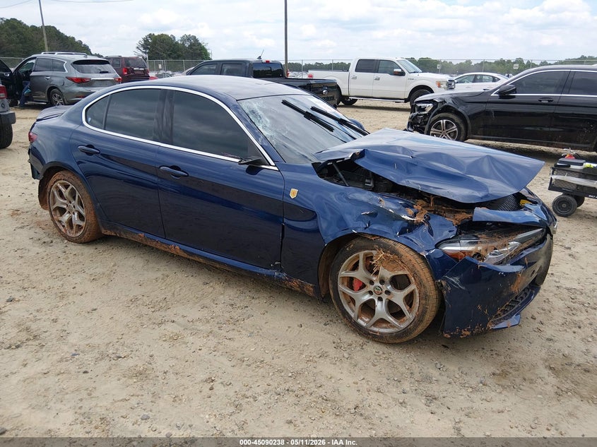 2021 Alfa romeo Giulia VIN ZARFANBN8M7649738 IAAI salvage auction — ALL OVER, Salvage Title, sold $600 on 2026-08-06 (photo 1)