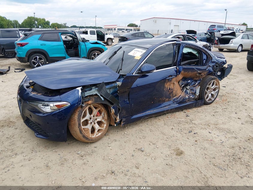 2021 Alfa romeo Giulia VIN ZARFANBN8M7649738 IAAI salvage auction — ALL OVER, Salvage Title, sold $600 on 2026-08-06 (photo 2)