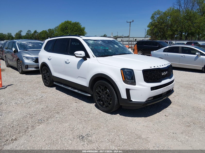 2022 Kia Telluride VIN 5XYP5DHC7NG207170 IAAI salvage auction — HAIL, Clear (Missouri), sold $3,150 on 2026-07-13 (photo 1)
