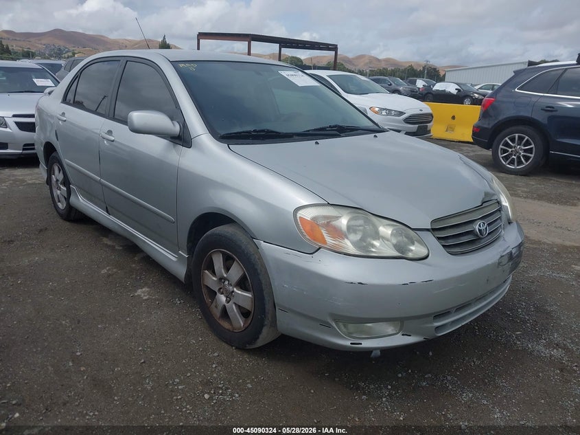 2003 Toyota Corolla VIN 1NXBR32E23Z152816 IAAI salvage auction — FRONT END, Salvage (California), sold $875 on 2026-07-09 (photo 1)