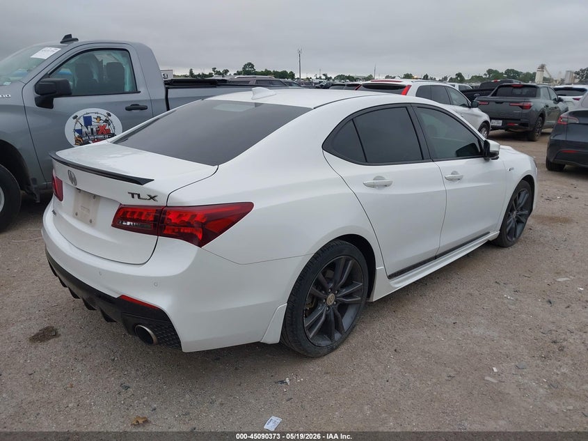 2018 Acura Tlx VIN 19UUB2F6XJA004489 IAAI salvage auction — HAIL, Original (Texas), sold $9,600 on 2026-07-30 (photo 4)