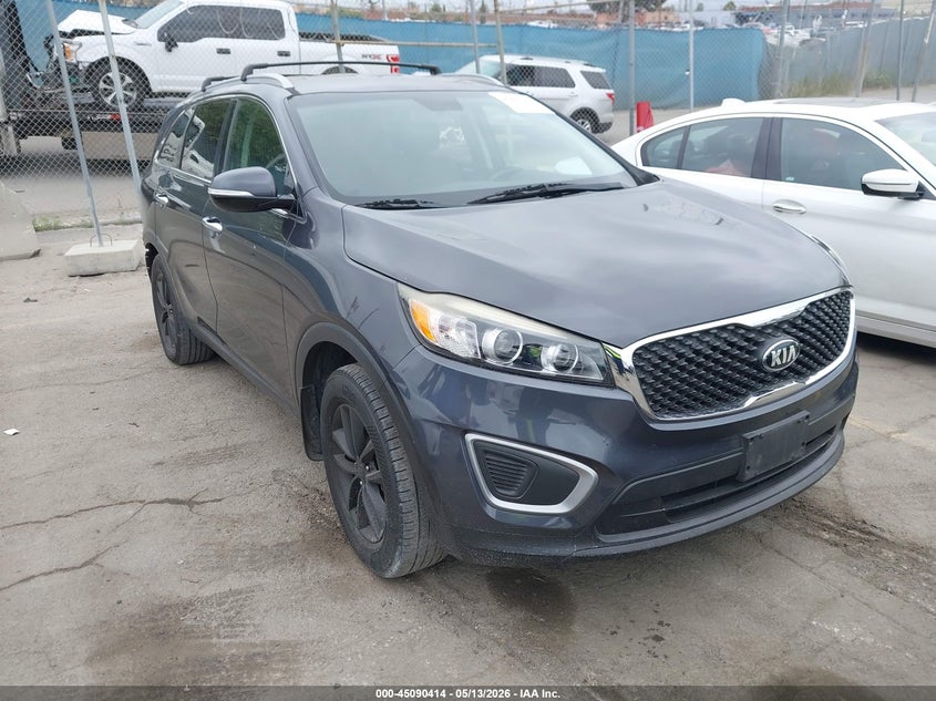 2016 Kia Sorento VIN 5XYPG4A35GG162415 IAAI salvage auction — LEFT REAR, Salvage (California), sold $2,350 on 2026-07-08 (photo 1)