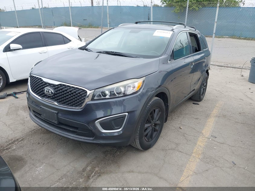 2016 Kia Sorento VIN 5XYPG4A35GG162415 IAAI salvage auction — LEFT REAR, Salvage (California), sold $2,350 on 2026-07-08 (photo 2)