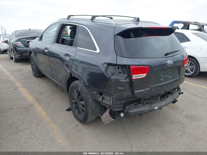 2016 Kia Sorento VIN 5XYPG4A35GG162415 IAAI salvage auction — LEFT REAR, Salvage (California), sold $2,350 on 2026-07-08 (photo 3)