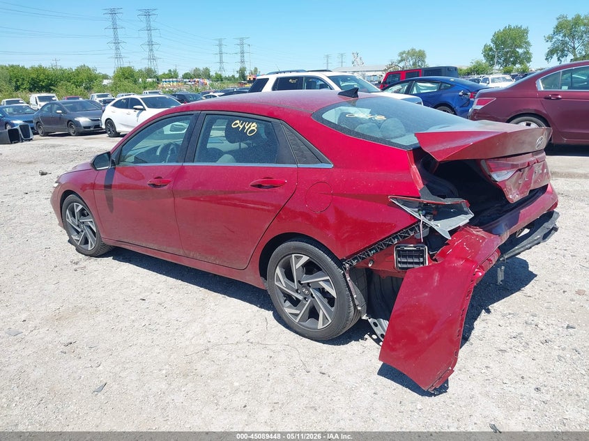 2024 Hyundai Elantra VIN KMHLS4DG2RU787377 IAAI salvage auction — REAR END, Salvage (Illinois), sold $5,600 on 2026-07-06 (photo 3)