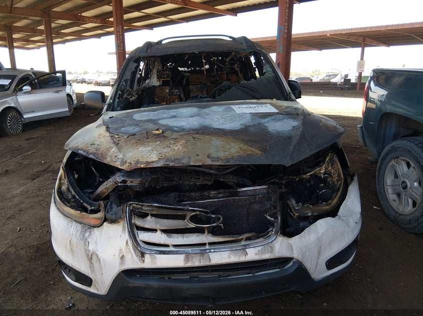 2011 Hyundai Santa fe VIN 5XYZG3AB6BG085105 IAAI salvage auction — Burn Engine, Non-Repairable (Arizona), sold $225 on 2026-07-14 (photo 6)