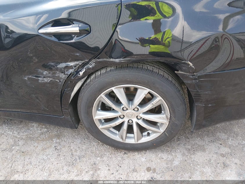 2014 Infiniti Q50 VIN JN1BV7APXEM690275 IAAI salvage auction — SIDE, Clear (Oklahoma), sold $1,300 on 2026-10-04 (photo 6)