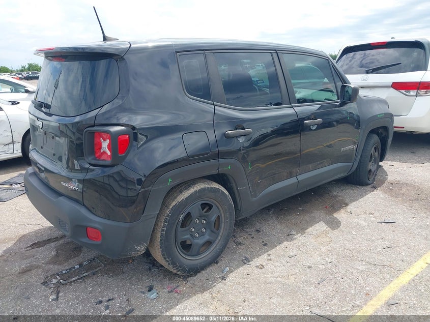 2020 Jeep Renegade VIN ZACNJAAB8LPK93117 IAAI salvage auction — LEFT REAR, Original (Texas), sold $1,550 on 2026-07-16 (photo 4)