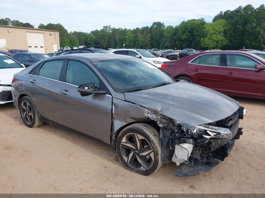 2022 Hyundai Elantra VIN KMHLN4AG8NU342678 IAAI salvage auction — FRONT END, Salvage (North Carolina), sold $3,100 on 2026-07-30 (photo 1)
