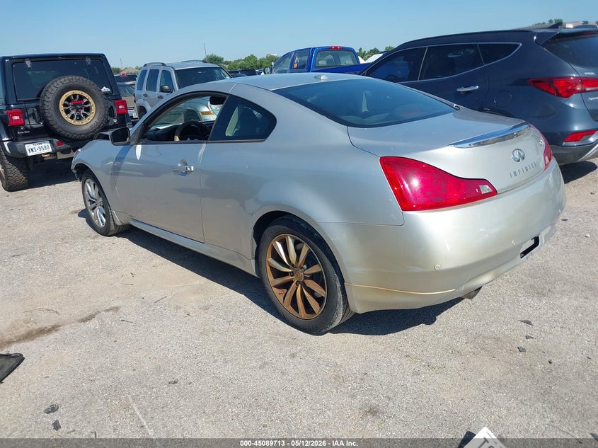 2012 Infiniti G VIN JN1CV6EL9CM471701 IAAI salvage auction — FRONT END, Salvage (Texas), sold $1,500 on 2026-07-15 (photo 3)
