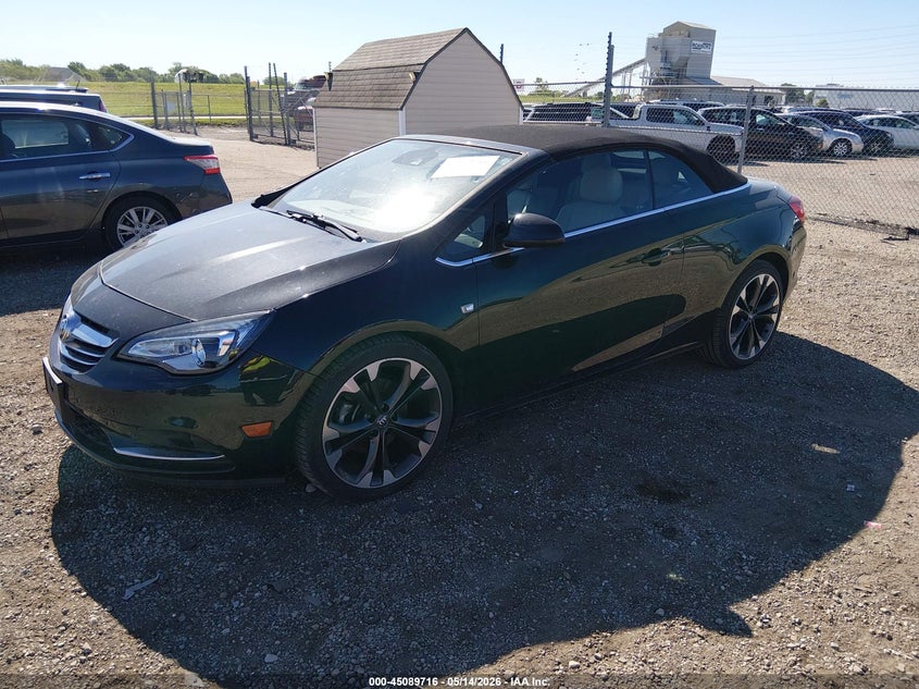 2016 Buick Cascada VIN W04WT3N58GG054245 IAAI salvage auction — RIGHT FRONT, Salvage (Illinois), sold $2,250 on 2026-07-15 (photo 2)