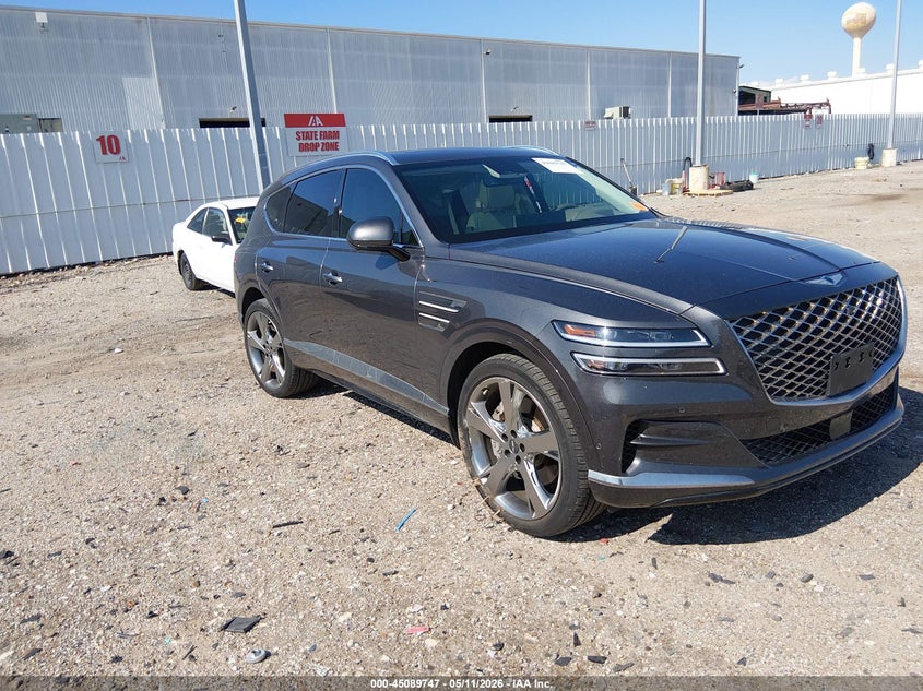 2022 Genesis Gv80 VIN KMUHBDSB8NU092359 IAAI salvage auction — LEFT SIDE, Original (Texas), sold $15,350 on 2026-07-16 (photo 1)