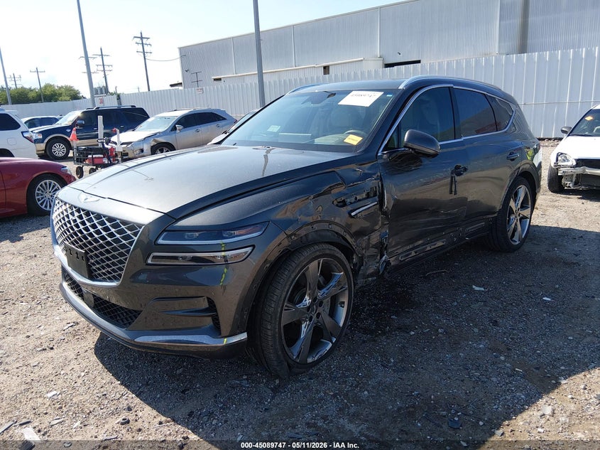 2022 Genesis Gv80 VIN KMUHBDSB8NU092359 IAAI salvage auction — LEFT SIDE, Original (Texas), sold $15,350 on 2026-07-16 (photo 2)