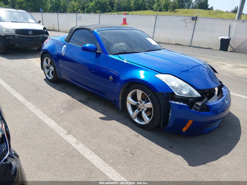 2006 Nissan 350z VIN JN1AZ36A46M456602 IAAI salvage auction — FRONT END, Salvage (Mississippi), sold $1,650 on 2026-07-23 (photo 1)