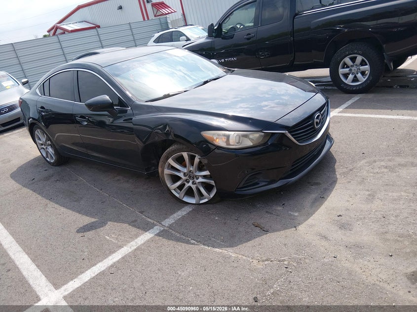 2016 Mazda 6 VIN JM1GJ1V53G1408602 IAAI salvage auction — LEFT FRONT, Salvage (Tennessee), sold $675 on 2026-07-28 (photo 1)