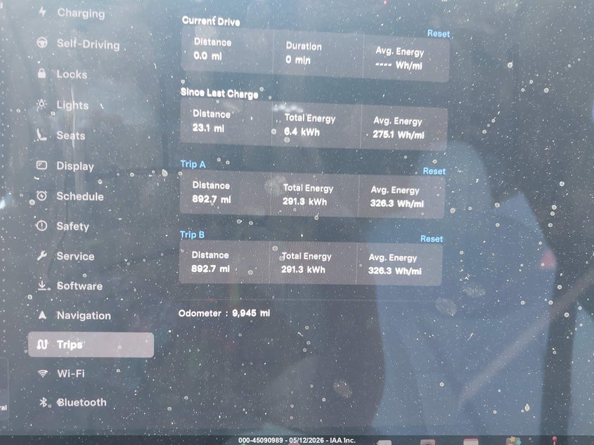 2025 Tesla Model x VIN 7SAXCAE58SF471286 IAAI salvage auction — FRONT END, Clear (New Jersey), sold $25,250 on 2026-07-15 (photo 7)