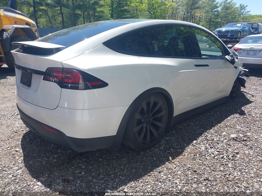 2025 Tesla Model x VIN 7SAXCAE58SF471286 IAAI salvage auction — FRONT END, Clear (New Jersey), sold $25,250 on 2026-07-15 (photo 4)
