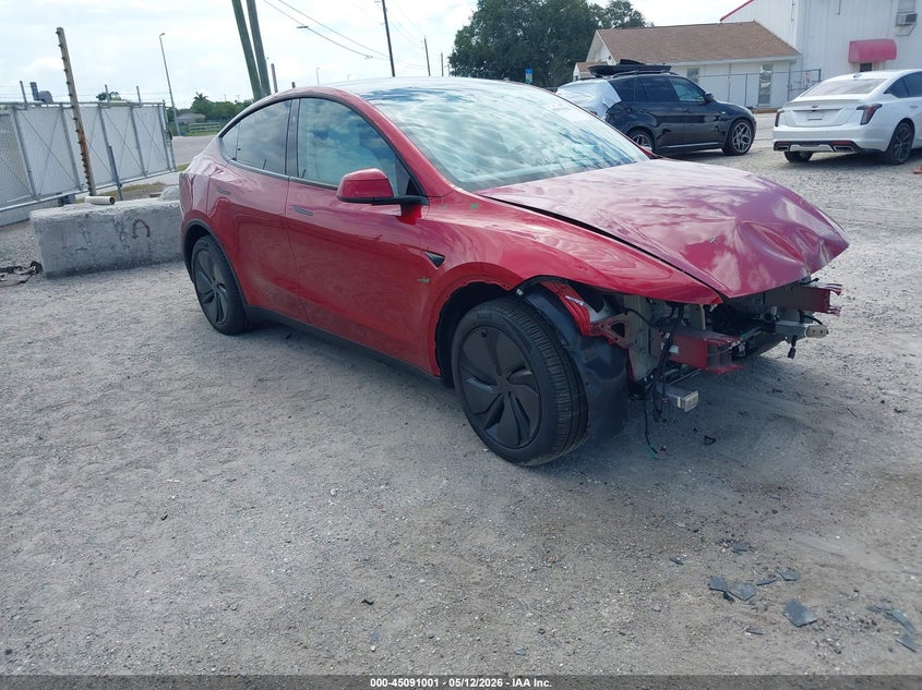2026 Tesla Model y VIN 7SAYGDEE4TA387961 IAAI salvage auction — FRONT END, Rebuildable (Florida), sold $21,200 on 2026-07-23 (photo 1)