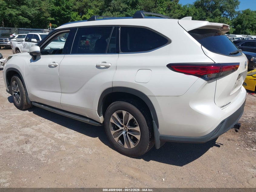 2020 Toyota Highlander VIN 5TDGZRBH6LS031508 IAAI salvage auction — RIGHT SIDE, Original (Texas), sold $13,750 on 2026-07-23 (photo 3)