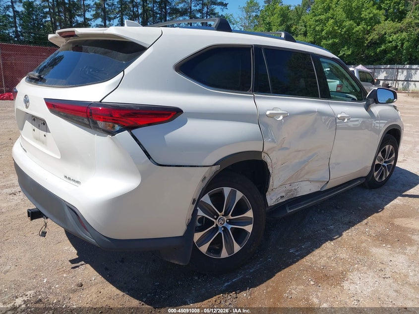 2020 Toyota Highlander VIN 5TDGZRBH6LS031508 IAAI salvage auction — RIGHT SIDE, Original (Texas), sold $13,750 on 2026-07-23 (photo 4)