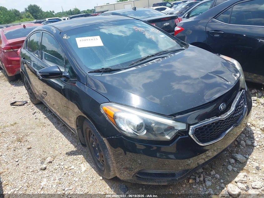 2015 Kia Forte VIN KNAFX4A6XF5411592 IAAI salvage auction — FRONT END, Original (Texas), sold $25 on 2026-07-22 (photo 1)