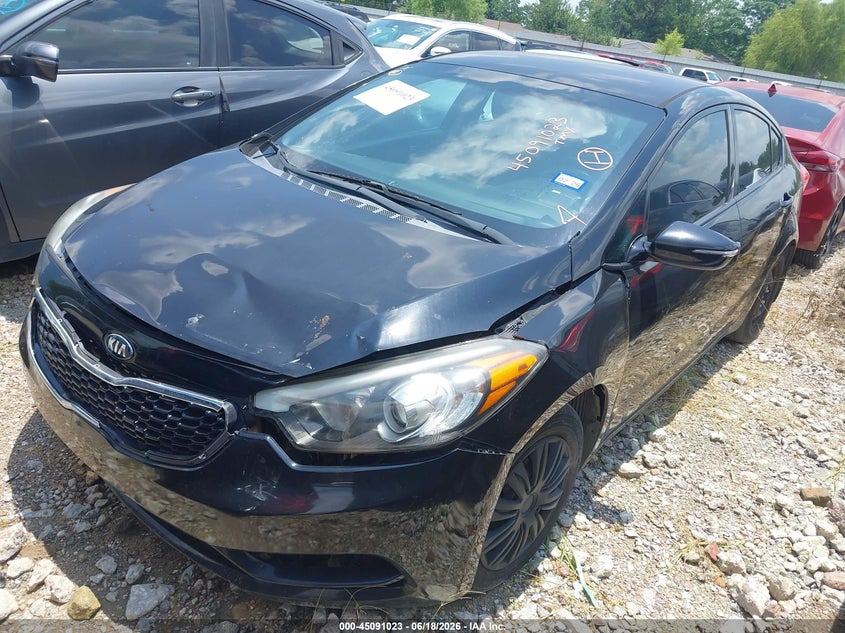2015 Kia Forte VIN KNAFX4A6XF5411592 IAAI salvage auction — FRONT END, Original (Texas), sold $25 on 2026-07-22 (photo 2)