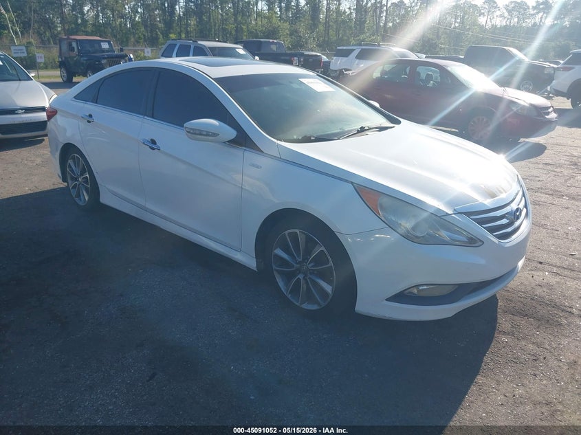 2014 Hyundai Sonata VIN 5NPEC4AB0EH822635 IAAI salvage auction — FRONT END, Clear (Florida), sold $325 on 2026-07-14 (photo 1)