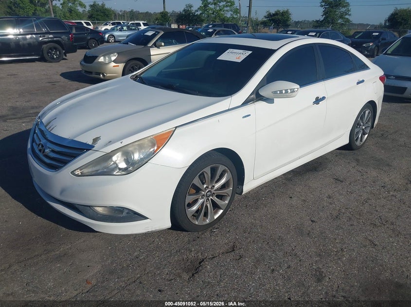 2014 Hyundai Sonata VIN 5NPEC4AB0EH822635 IAAI salvage auction — FRONT END, Clear (Florida), sold $325 on 2026-07-14 (photo 2)