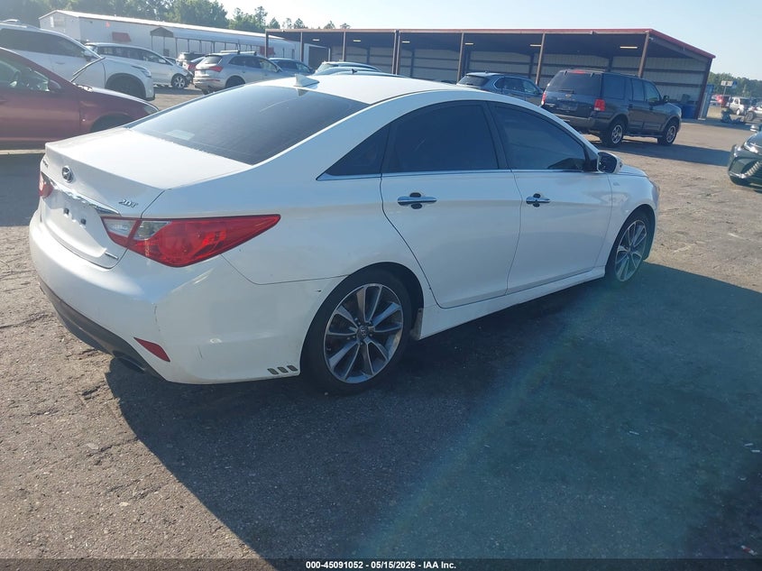 2014 Hyundai Sonata VIN 5NPEC4AB0EH822635 IAAI salvage auction — FRONT END, Clear (Florida), sold $325 on 2026-07-14 (photo 4)