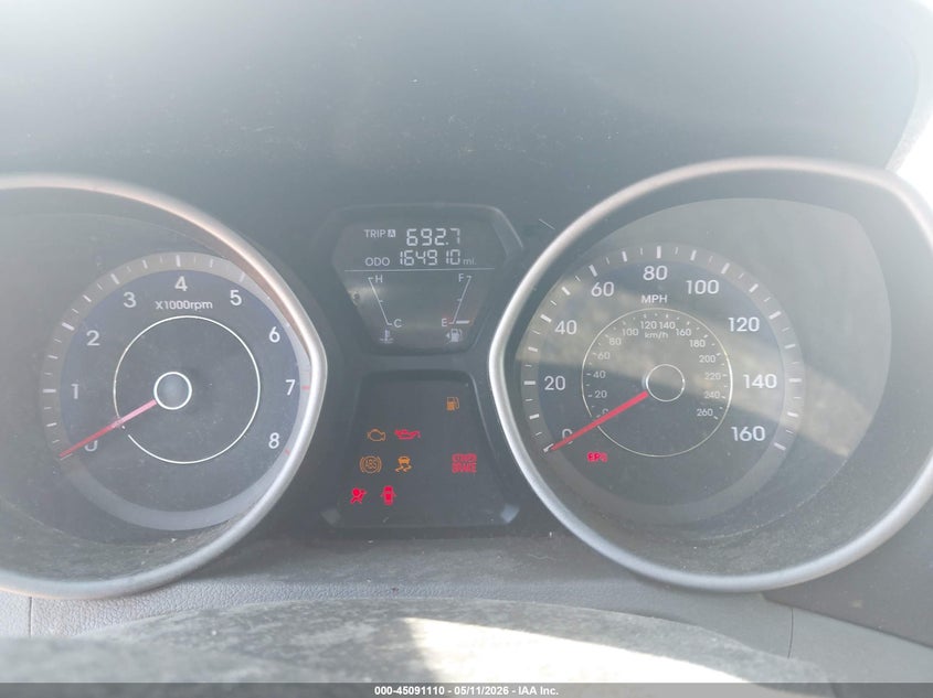 2013 Hyundai Elantra VIN KMHDH4AE6DU717959 IAAI salvage auction — NORMAL WEAR, Original (Ohio), sold $400 on 2026-07-29 (photo 7)