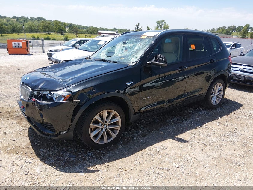 2017 BMW X3 VIN 5UXWZ7C3XH0V93021 IAAI salvage auction — FRONT END, Salvage Title, sold $25 on 2026-07-30 (photo 2)