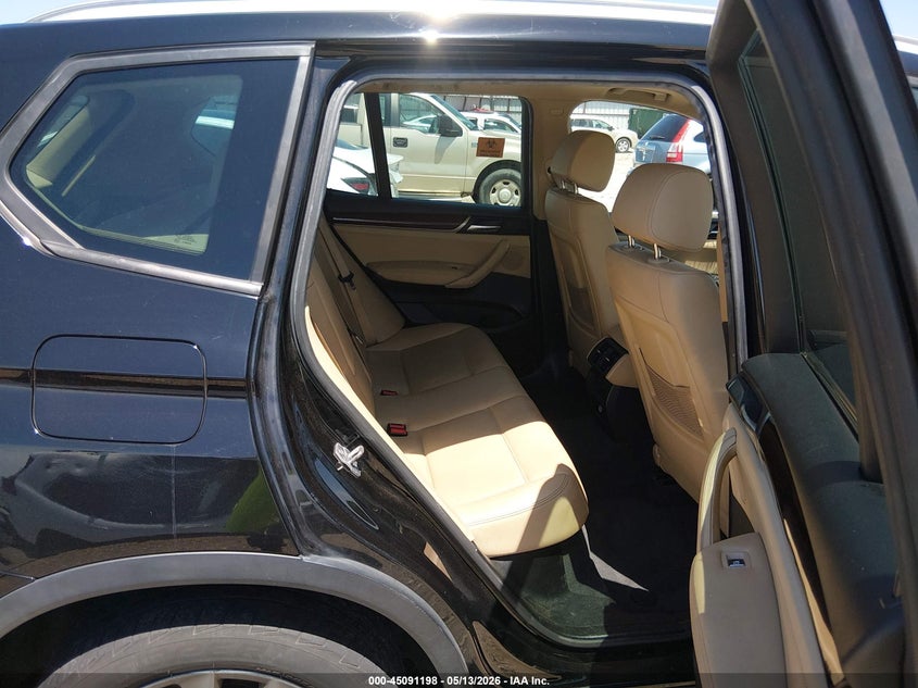2017 BMW X3 VIN 5UXWZ7C3XH0V93021 IAAI salvage auction — FRONT END, Salvage Title, sold $25 on 2026-07-30 (photo 8)