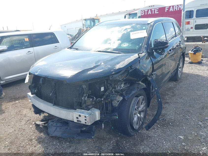 2015 Toyota Highlander VIN 5TDJKRFH2FS112269 IAAI salvage auction — LEFT FRONT, Clear (Indiana), sold $6,100 on 2026-07-15 (photo 6)