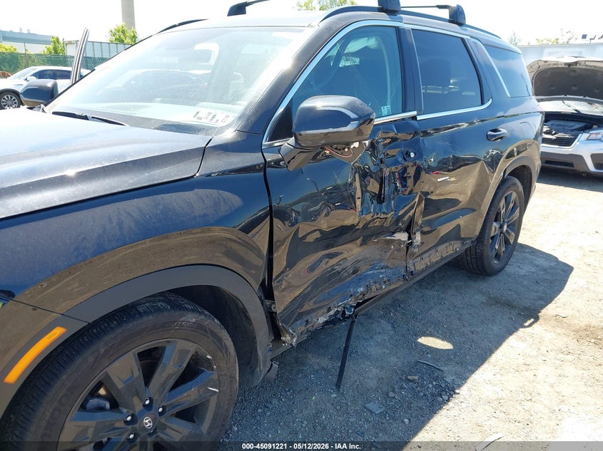 2025 Hyundai Palisade VIN KM8R3DGEXSU944144 IAAI salvage auction — LEFT SIDE, Salvage (Pennsylvania), sold $13,600 on 2026-07-24 (photo 6)