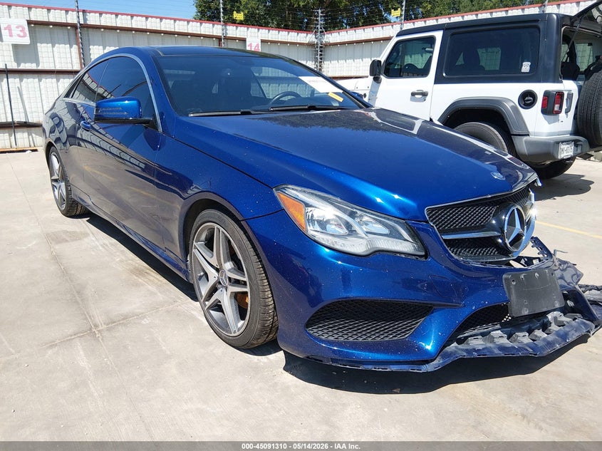 2017 Mercedes-benz E-klasse VIN WDDKJ6FB2HF351833 IAAI salvage auction — LEFT FRONT, Original (Texas), sold $2,950 on 2026-08-10 (photo 1)