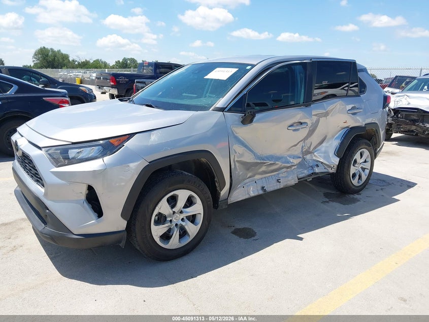 2022 Toyota Rav 4 VIN 2T3F1RFV7NC302453 IAAI salvage auction — LEFT SIDE, Original (Texas), sold $7,100 on 2026-07-30 (photo 2)